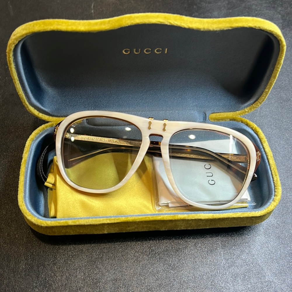 Gucci 56mm Aviator Sunglasses